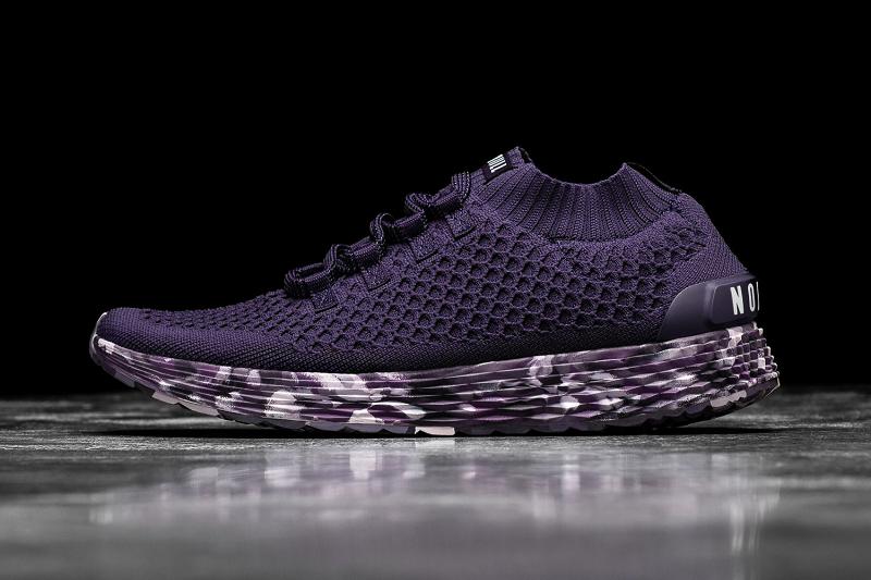 Nobull Wild Wisteria Knit Runner Men's Running Shoes Dark / Purple | USA V1145R